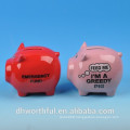 2016 ceramic pig money box with decal printing